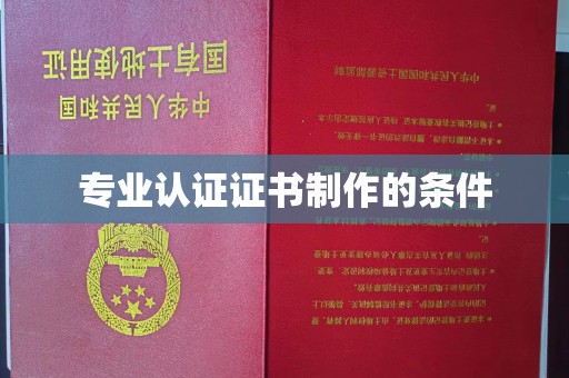 稻城专业认证证书制作的条件