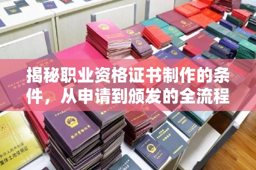 稻城揭秘职业资格证书制作的条件，从申请到颁发的全流程解析