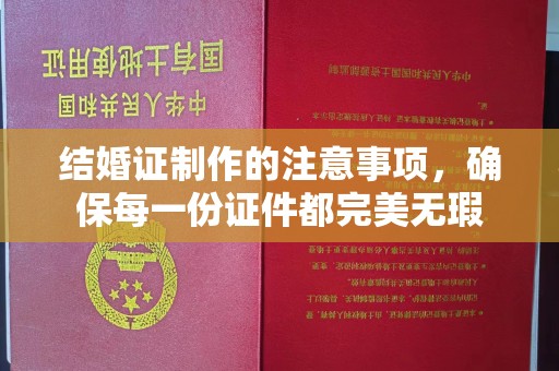 稻城结婚证制作的注意事项，确保每一份证件都完美无瑕