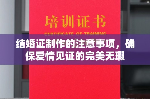 稻城结婚证制作的注意事项，确保爱情见证的完美无瑕