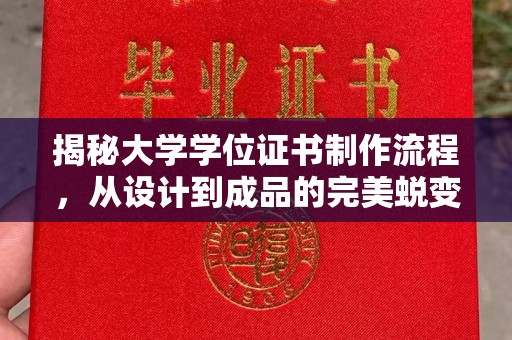 稻城揭秘大学学位证书制作流程，从设计到成品的完美蜕变