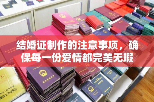 稻城结婚证制作的注意事项，确保每一份爱情都完美无瑕