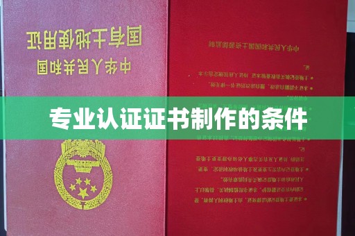 稻城专业认证证书制作的条件