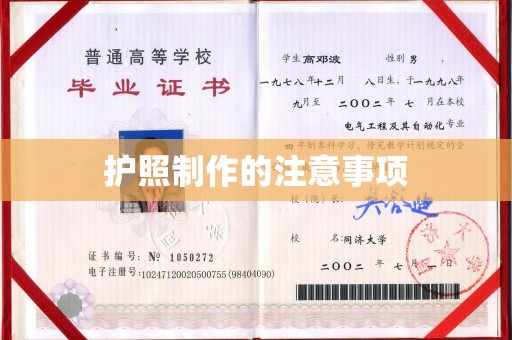 稻城护照制作的注意事项